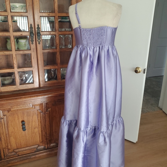 Elegant Lavender One-Shoulder Dress - Picture 3 of 6